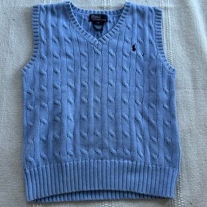 Polo By Ralph Lauren Blue Sweater Vest